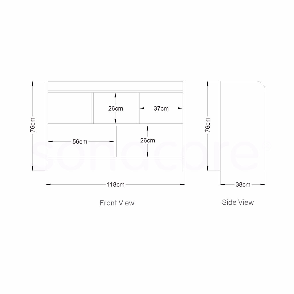 5 Compartment Storage Unit - Colour Burst - Image 2